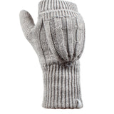 Manoplas convertidoras de fresno para mujer - Gris claro