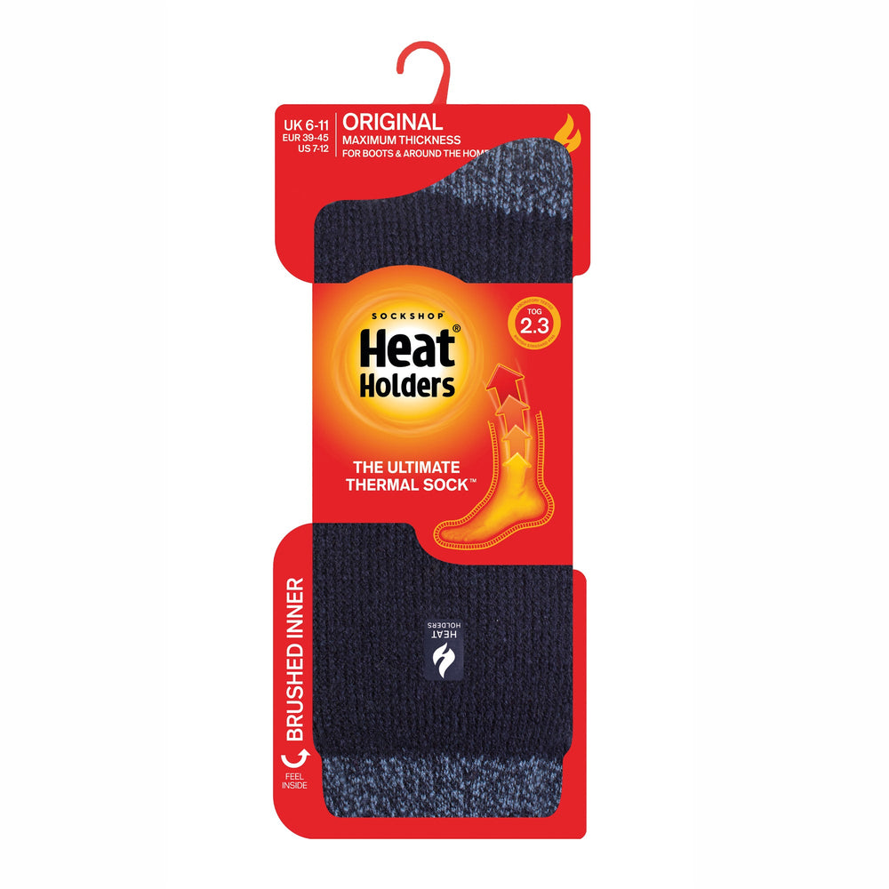 Calcetines con talón y puntera Original Berlin para hombre - Azul marino y denim