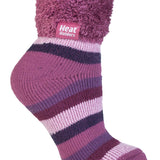 Calcetines lounge originales Queenswood para mujer con parte superior de plumas