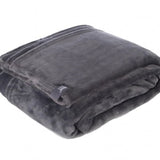 Luxury Fleece Thermal Blanket/Throw - Antique Silver