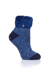 KIDS Lounge Twist Chaussettes avec haut confortable en plumes - Bleu marine