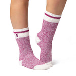 Calcetines Scafell Twist originales para mujer - Crema y baya