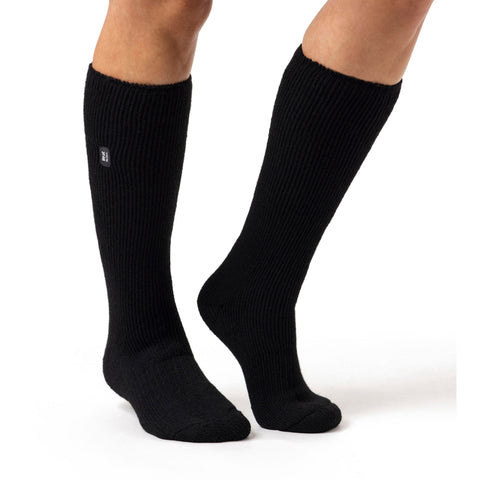 Chaussettes longues originales pour femmes - Noir