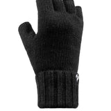 Gants sans doigts unis pour femmes - Noir