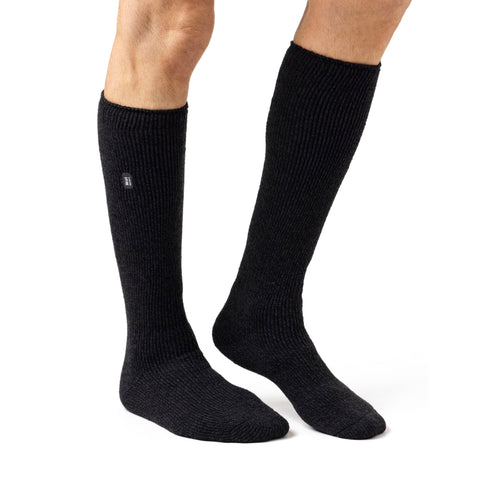 Chaussettes longues en laine mérinos Original Outdoors pour hommes - Noir