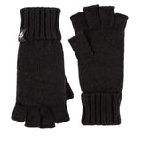Gants sans doigts unis pour femmes - Noir