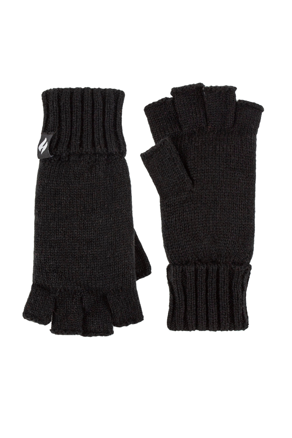 Gants sans doigts unis pour femmes - Noir