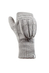 Ladies Ash Converter Mittens - Light Grey