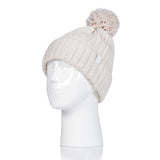 Chapeau à pompons Arden pour femme - Crème