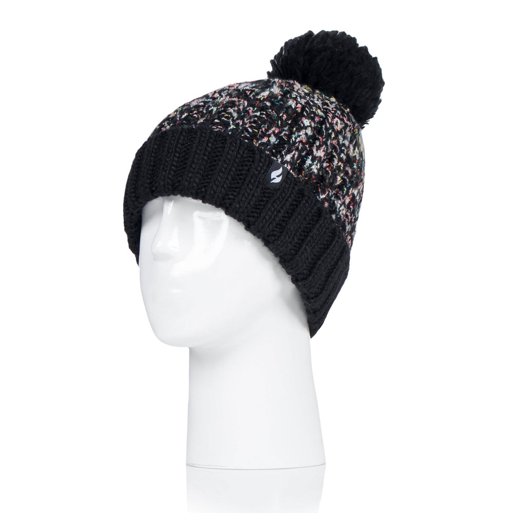 Cappello Eidda Pom Pom da donna - Nero
