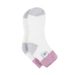 Calcetines de dormir originales para mujer con parte superior de plumas - Rosa y crema