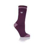 Calcetines Gilmorton Twist originales para mujer - Vino