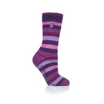 Damen Original Petunia Stripe Slipper Socken – Lila