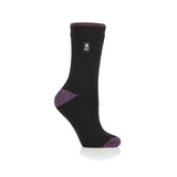 Calcetines de tacón y puntera Original Prague para mujer - Negro y morado