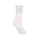 Chaussettes Original Catania Center Stripe pour Femme - Rose Poudré et Argent