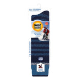 Chaussettes de ski et de sports de neige extra longues Original pour hommes - Rayure marine