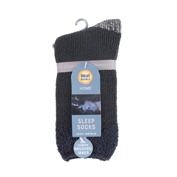 Herren Original Lumi Schlafsocken mit Federoberteil – Anthrazit und Grau
