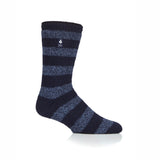 Calcetines de rayas gruesas Original Palermo para hombre - Azul marino y denim