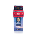 Mens Soul Warming Dual Layer Slipper Socks - Navy & Red