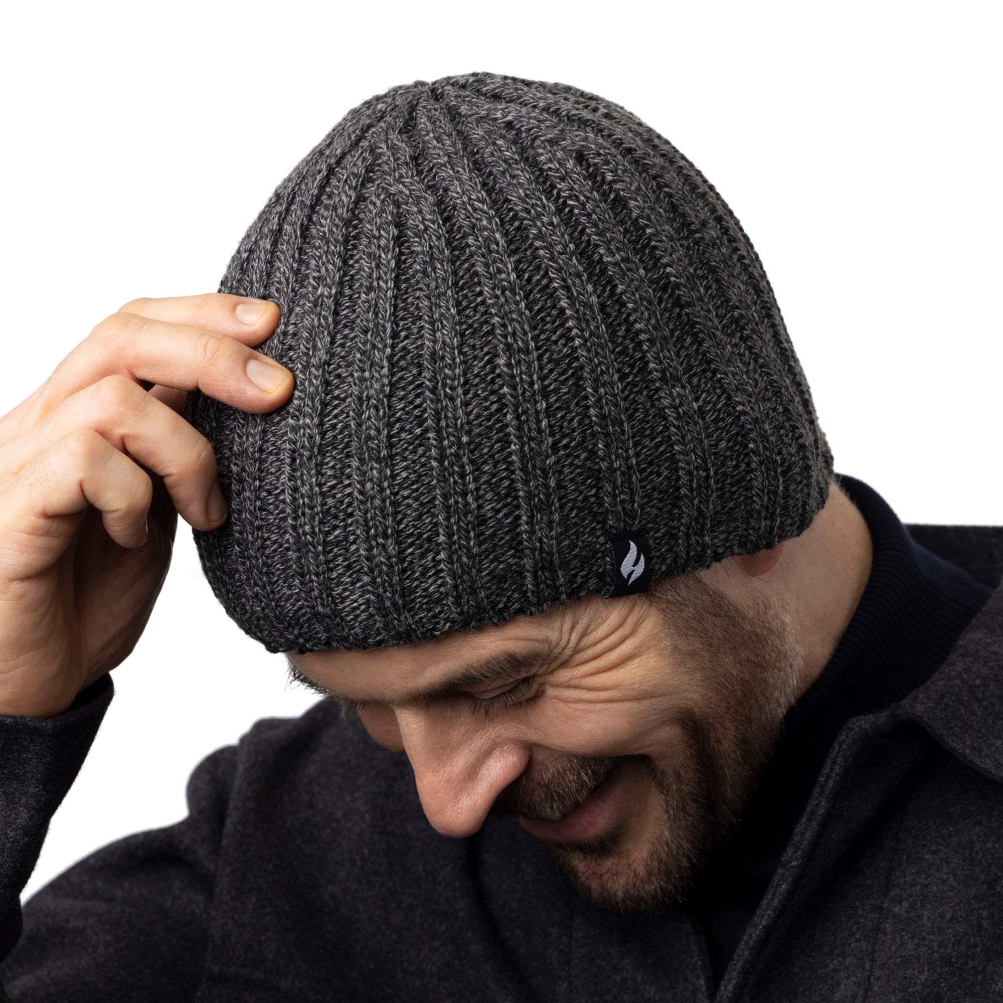 メンズウェア CLUBHAUS Heritage Woolen Cap - Charcoal Mens Alder Original Thermal Hat - Charcoal – Heat Holders EU