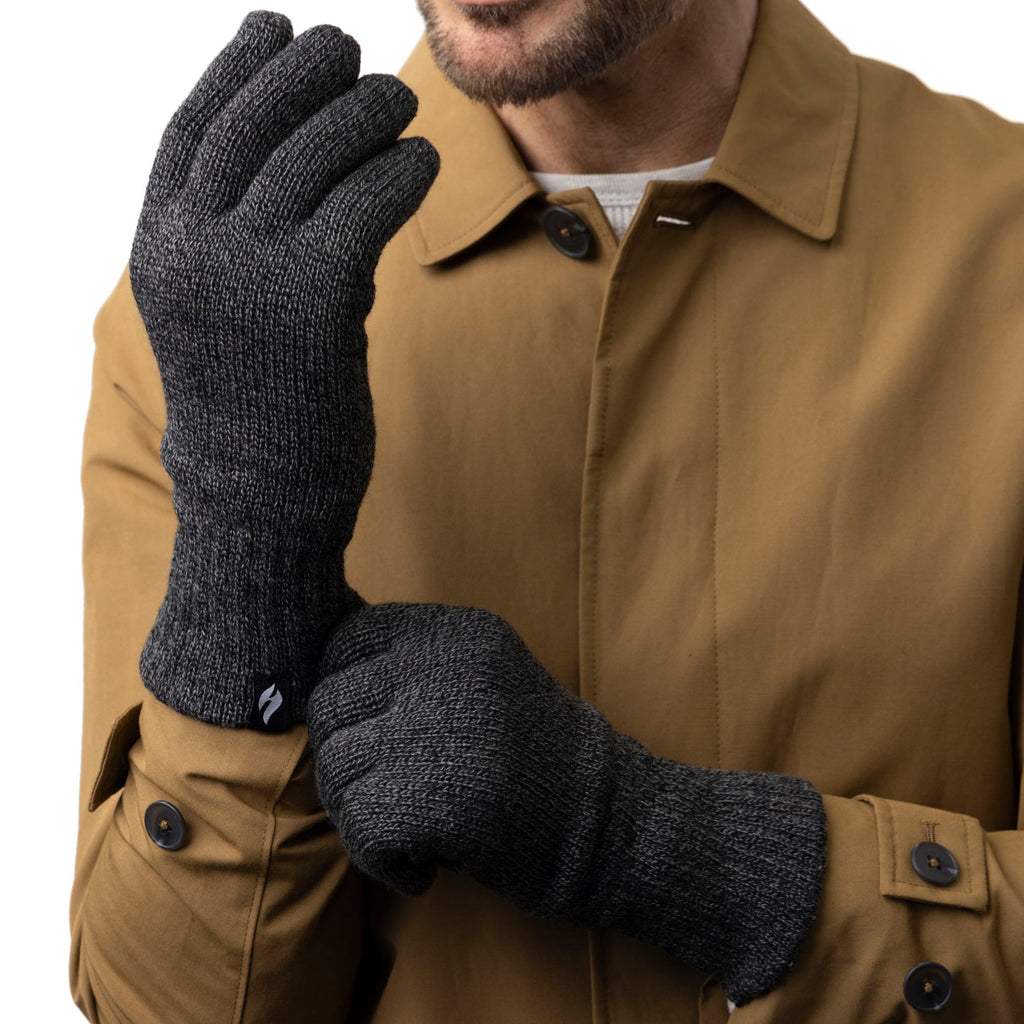 Mens Arvid Original Gloves - Charcoal Heat Holders EU Mens Arvid Original Gloves - Charcoal Heat Holders EU