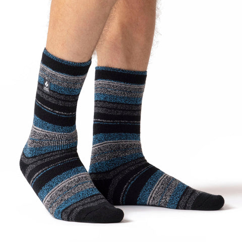 Chaussettes Homme Lite Krakow Multi Stripe - Charbon De Bois