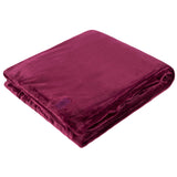 Coperta/plaid termico in pile di lusso - Bordeaux