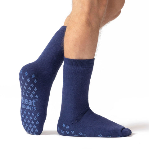 Herren IOMI Dual Layer Raynaud's Slipper Socken – Tiefblau