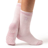 Chaussettes pantoufles originales Florence pour femmes - Rose poudré