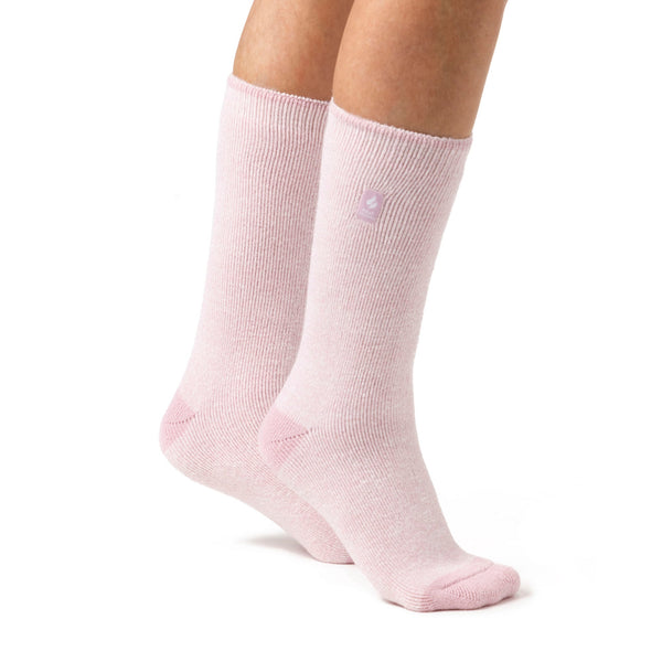 Calzini da donna Lite Venice con punta e tallone - Rosa spolverato