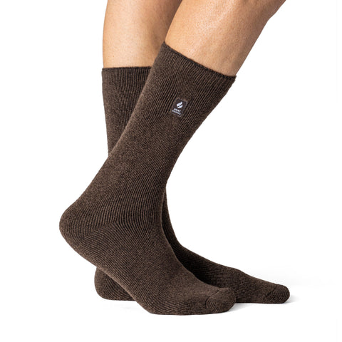 Calcetines lisos Lite Dunlin para hombre - Marrón tierra