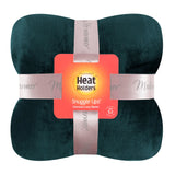Luxuriöse Fleece-Thermodecke/Überwurf, 180 cm x 200 cm – Smaragd