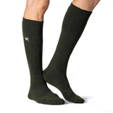 Chaussettes thermiques longues Lite pour hommes - Vert forêt