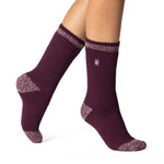 Damen Original Gilmorton Twist Socken – Wein