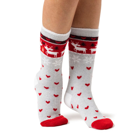 Chaussettes de Noël Lite pour dames - Renne