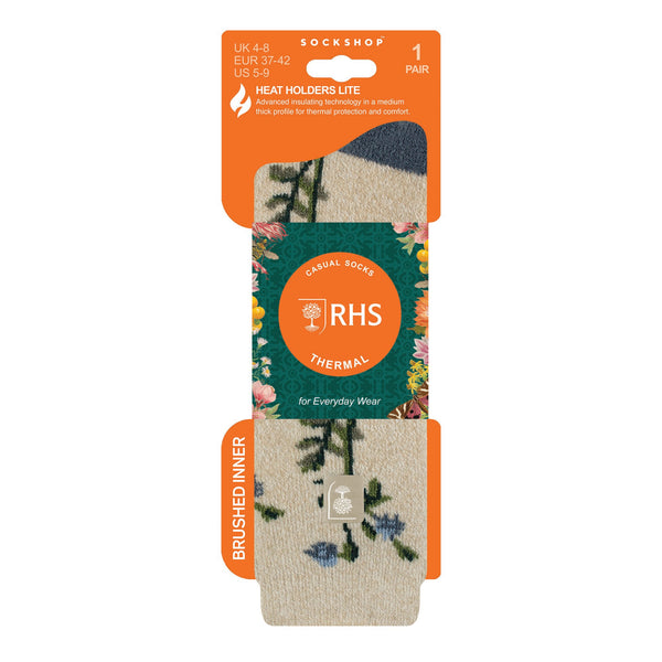 Damen Lite Jacquard Socken RHS Laub - Hafer