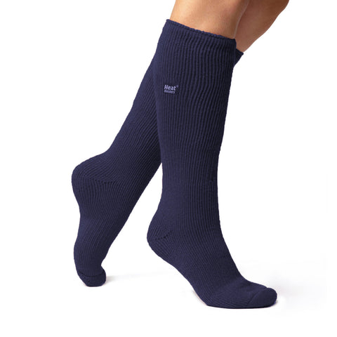 Chaussettes longues originales pour dames - Indigo