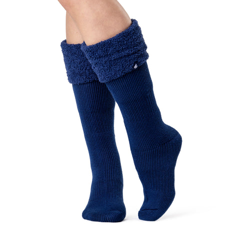 Chaussettes originales en caoutchouc pour femmes - Indigo