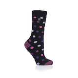 Chaussettes Lite Jasmine pour dames - Pois violets