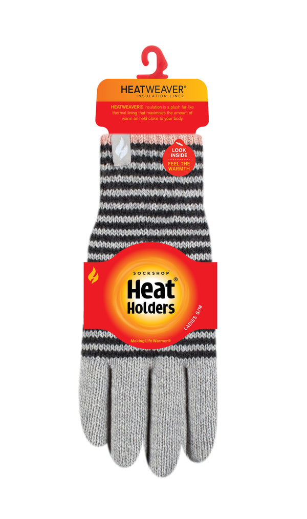 Guantes térmicos Oslo para mujer - Nube gris y negro