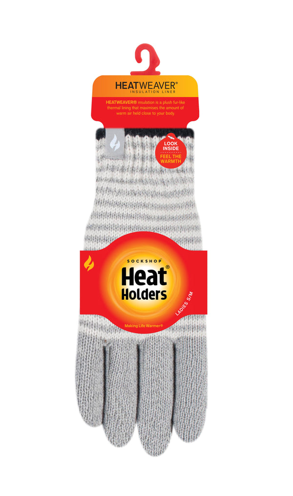 Guantes térmicos Oslo para mujer - Nube gris y crema