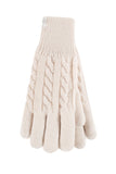 Damen-Willow-Thermohandschuhe – Creme