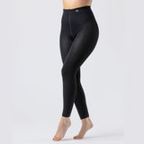 Ladies Thermal Footless Tights - Black