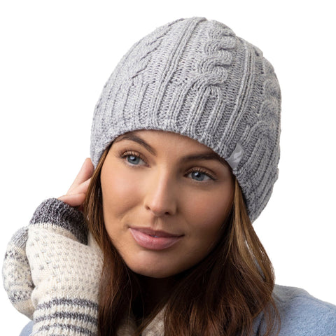 Gorro térmico Original para mujer - Gris claro