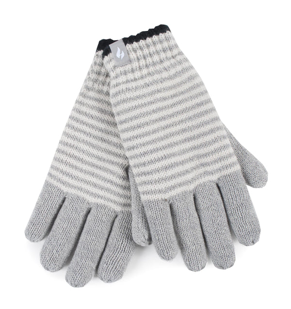 Guantes térmicos Oslo para mujer - Nube gris y crema