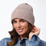 Unisex Lite Ashwood Ribbed Turnover Hat - Oat