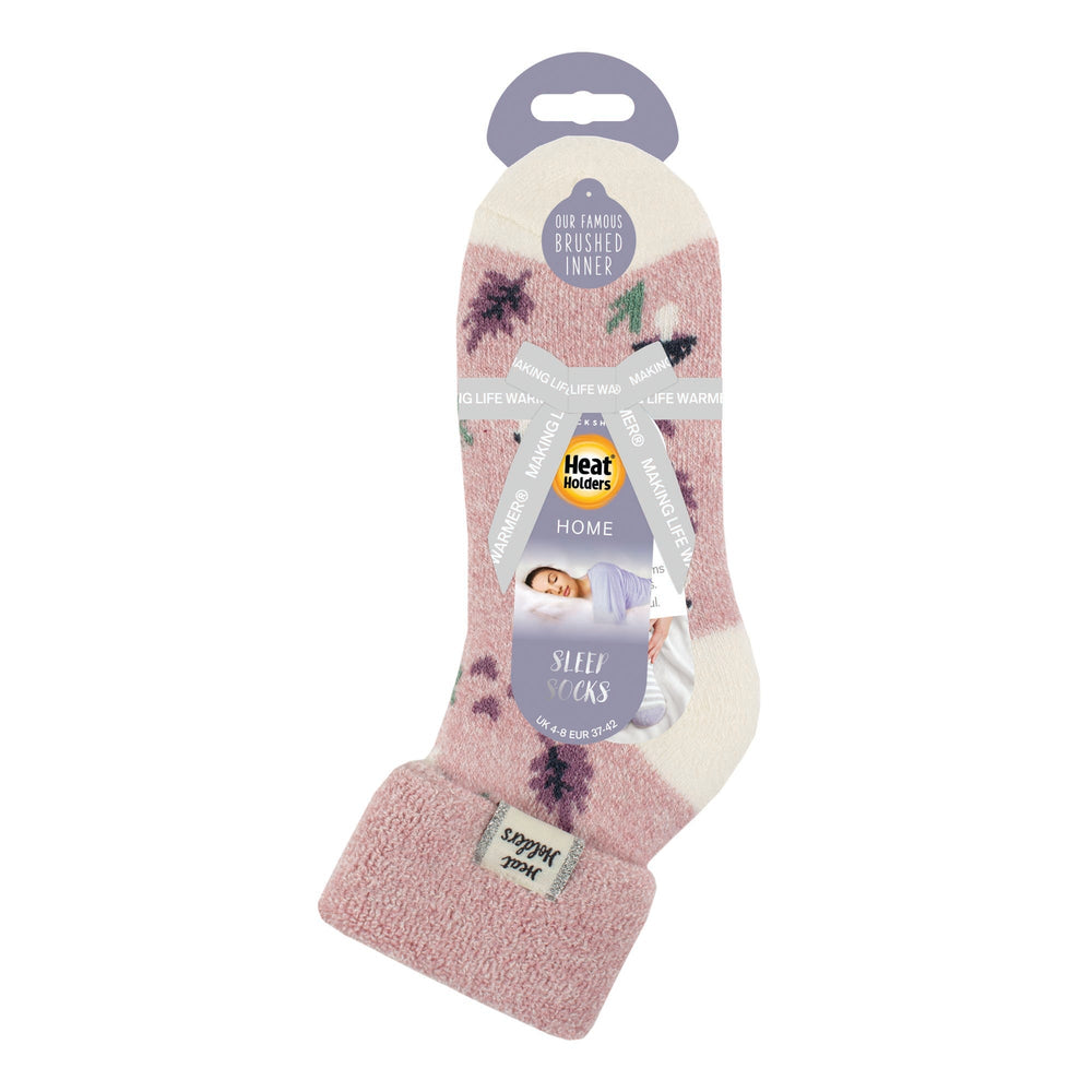 Ladies Lite Sleep Socks with Turnover Top - Maisie Bunnies