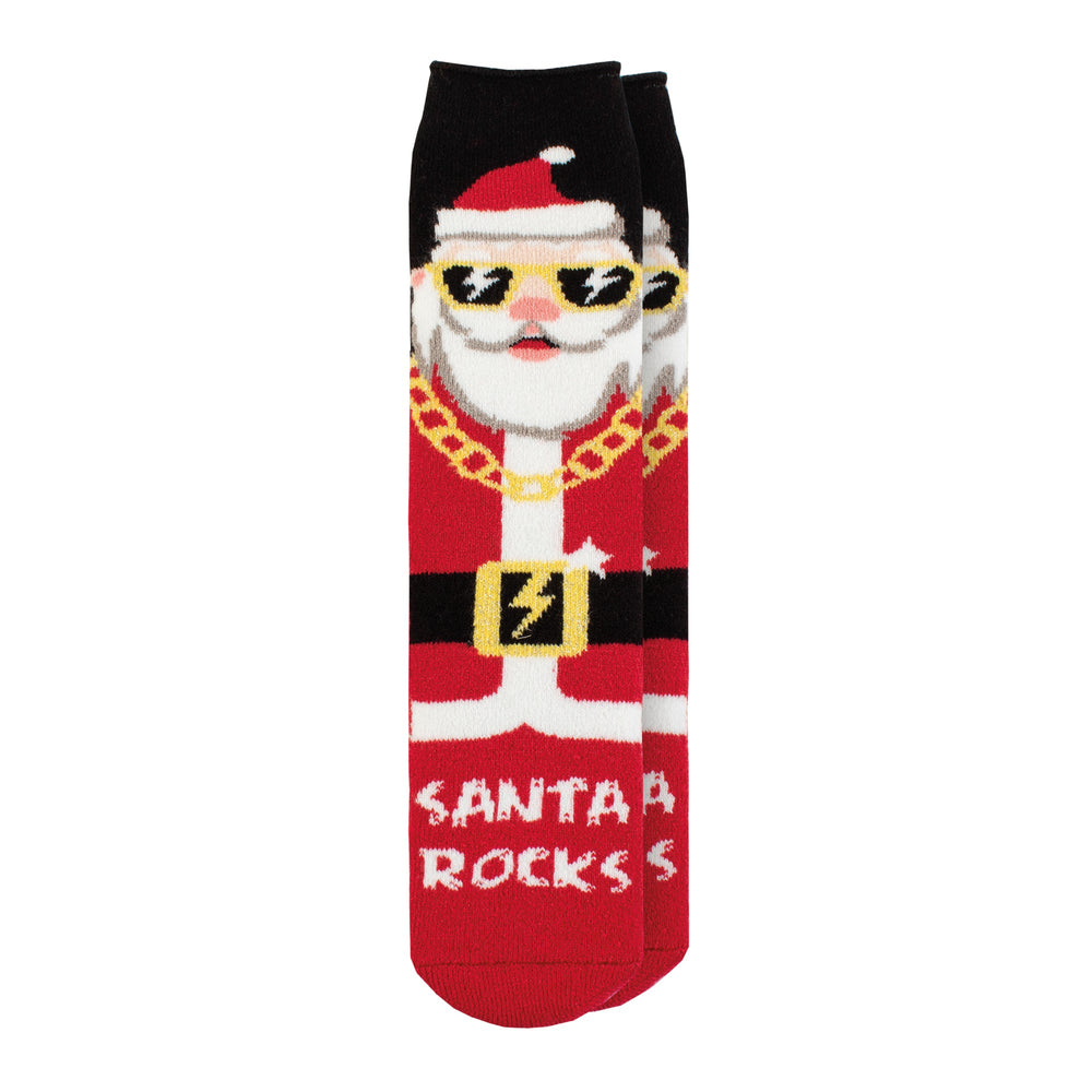 Calcetines navideños ligeros para hombre - Cool Santa
