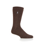 Chaussettes unies Lite Dunlin pour hommes - Marron terre