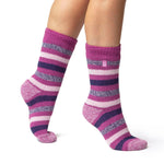 Calcetines originales Appleby Twist para mujer - Rosa y azul marino